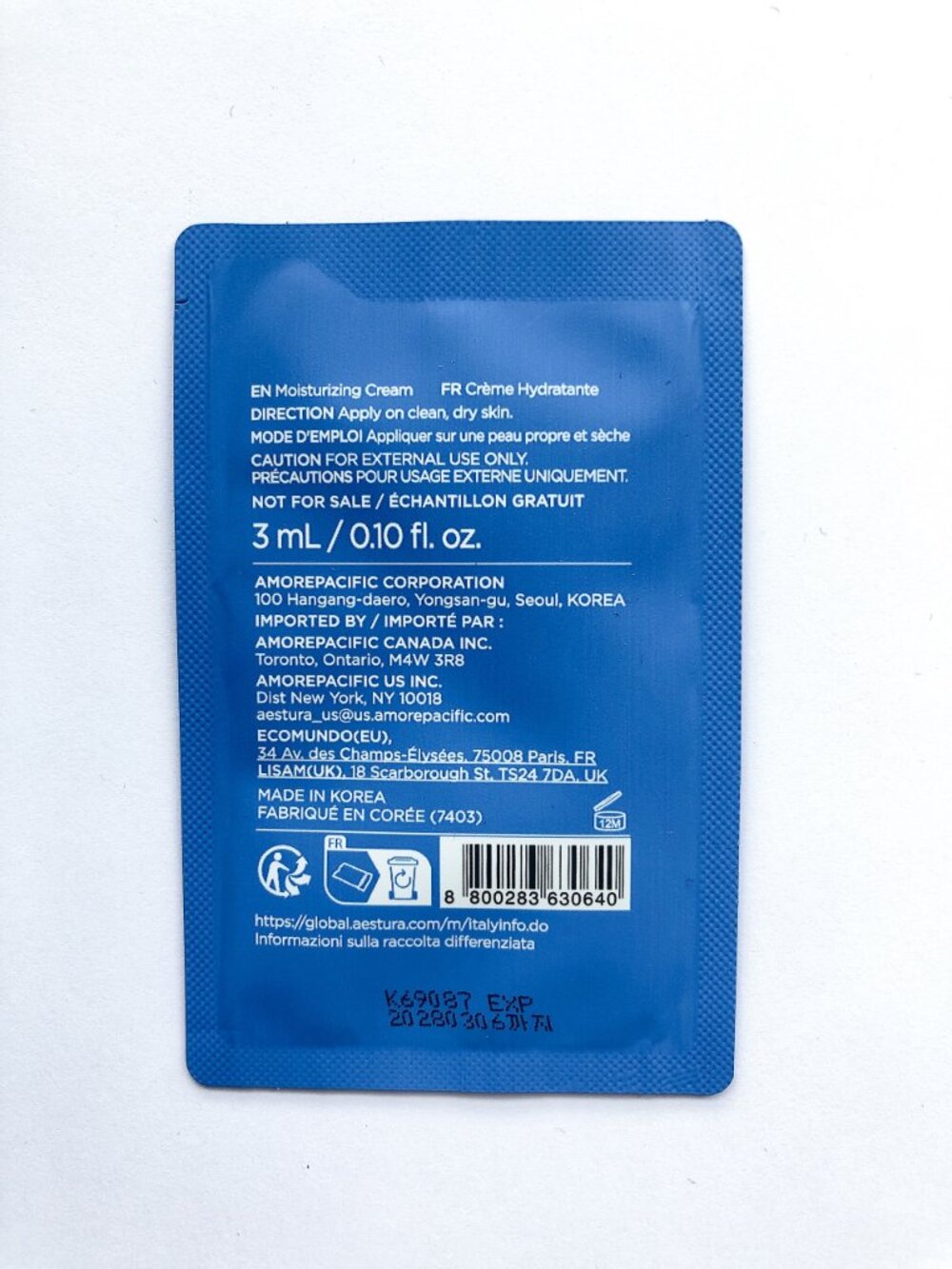 5/$20 Aestura ATOBARRIER 365 lotion & hydro soothing cream - Picture 5 of 5